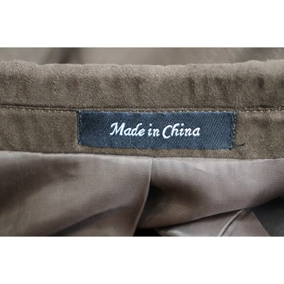 Lauren Ralph Lauren Blazer Mens 42L Brown Microfiber Faux-Suede Sports Jacket - Picture 7 of 10